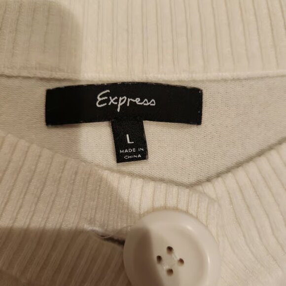EXPRESS Brand Cropped Open Front Cardigan. Sz L Must see $58 - BENEFITS RESCUE - Picture 2 of 9